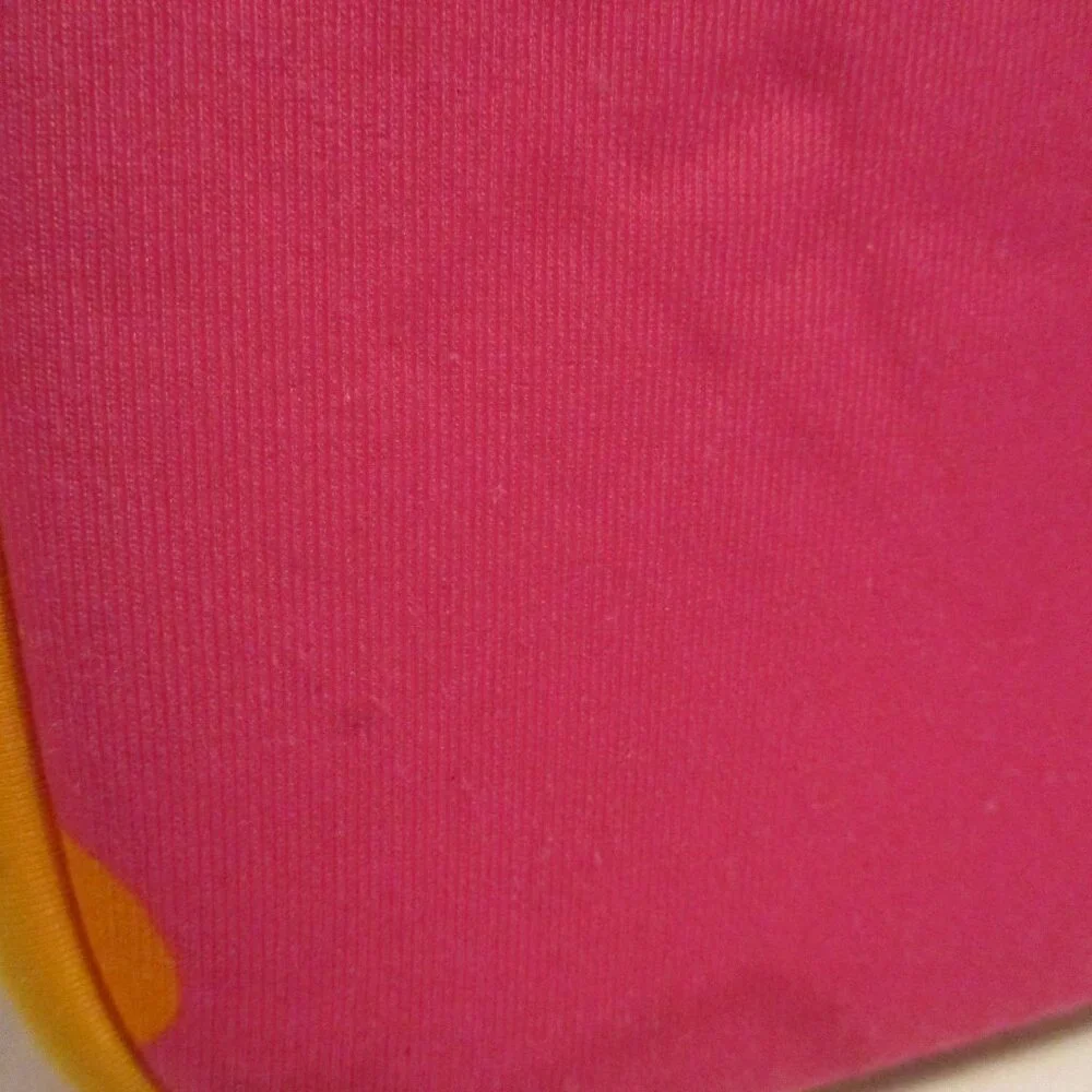 Kate Spade Bag Medium 14x3x8 Pink Yellow Orange Top Zip Laptop Computer Bag